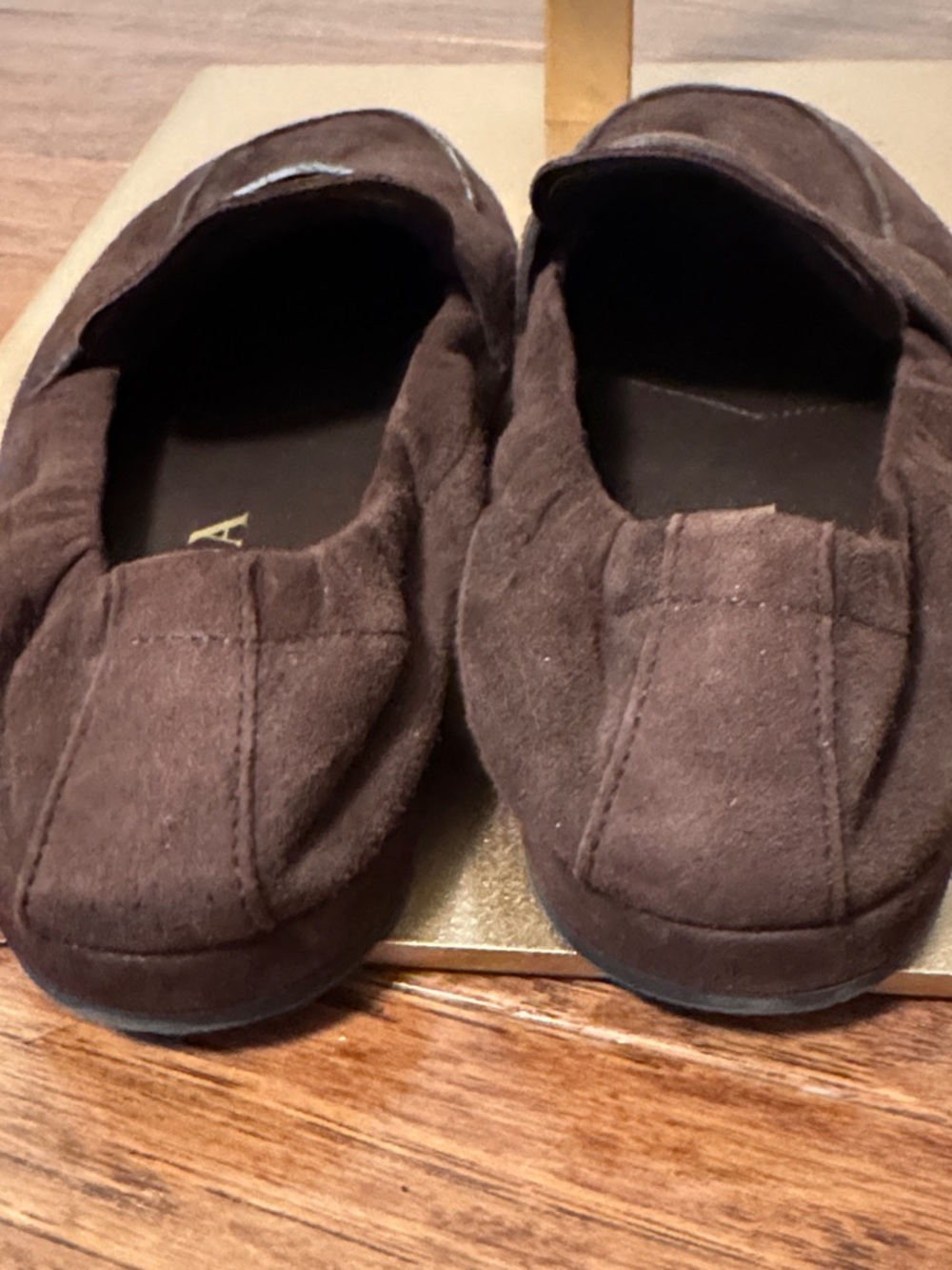 Prada Dark Brown Suede Penny Loafers - Picture 4 of 5